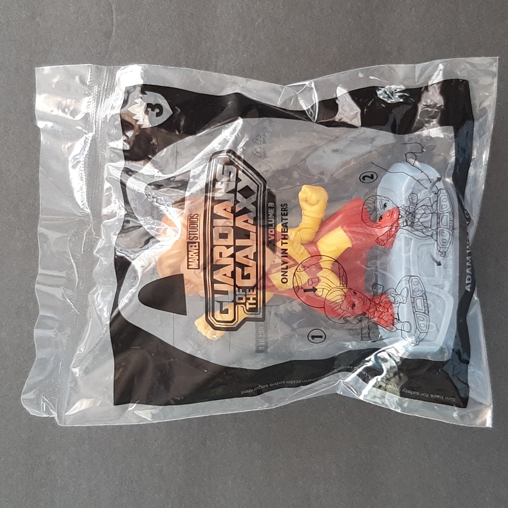 Guardians of the Galaxy Vol 3 Adam Warlock Marvel McDonald's Collectible #3 Toy